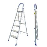 Thang ghế nhôm 6 bậc Nikita DL06 có tay vịn bọc nhựa