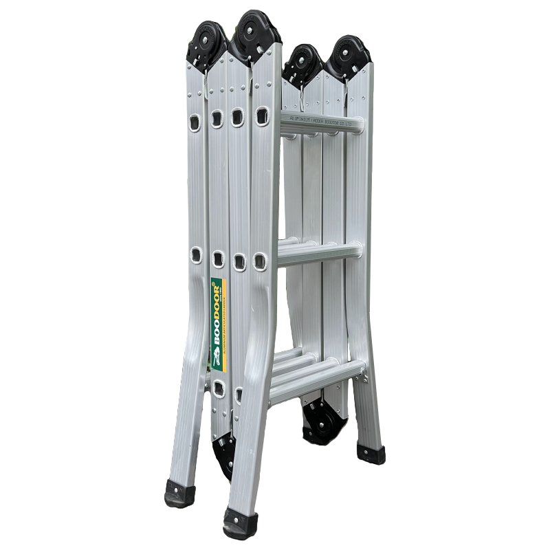 Thang nhôm gấp 4 khúc Boodoor GK20 dựng chữ A