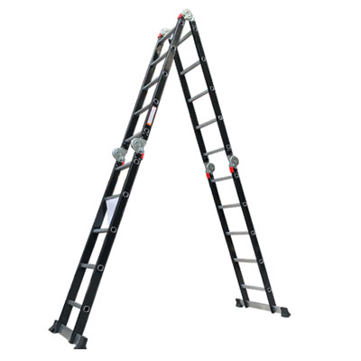 Thang nhôm gấp 4 đoạn Nikawa NKG-45 sơn tĩnh điện