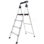 Thang nhôm ghế 4 bậc Hakachi HL-04 tay vịn có khay dụng cụ