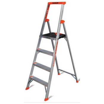 Thang nhôm ghế 4 bậc Little Giant Flip-N-Lite F6 có tay vịn