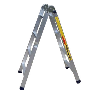 Thang nhôm khóa sập tự động Poongsan OA-4 dựng dạng chữ A