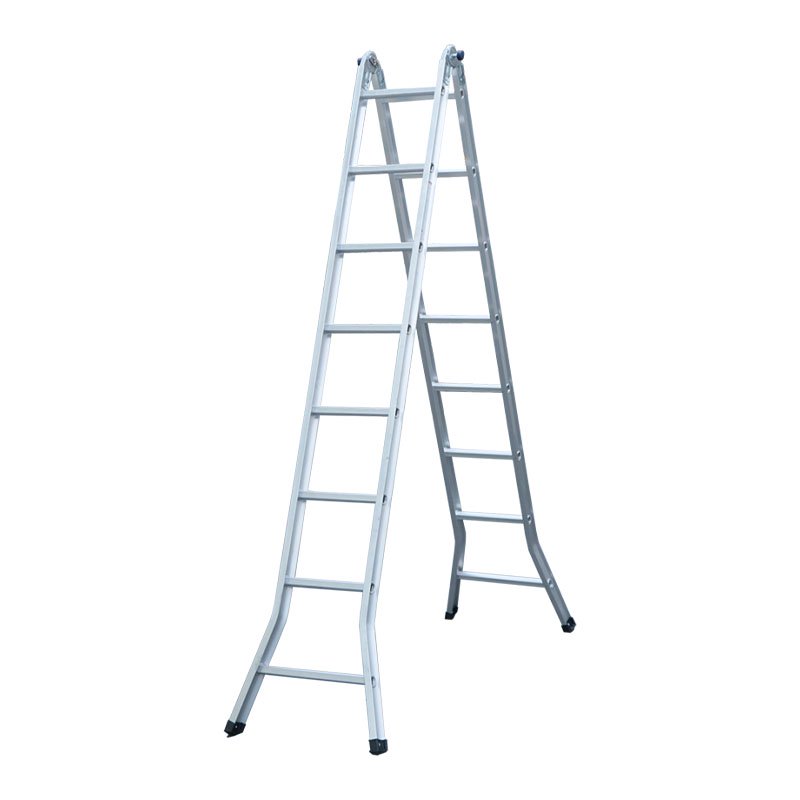 Thang nhôm khoá sập tự động 8 bậc IG OA-48 dựng chữ A