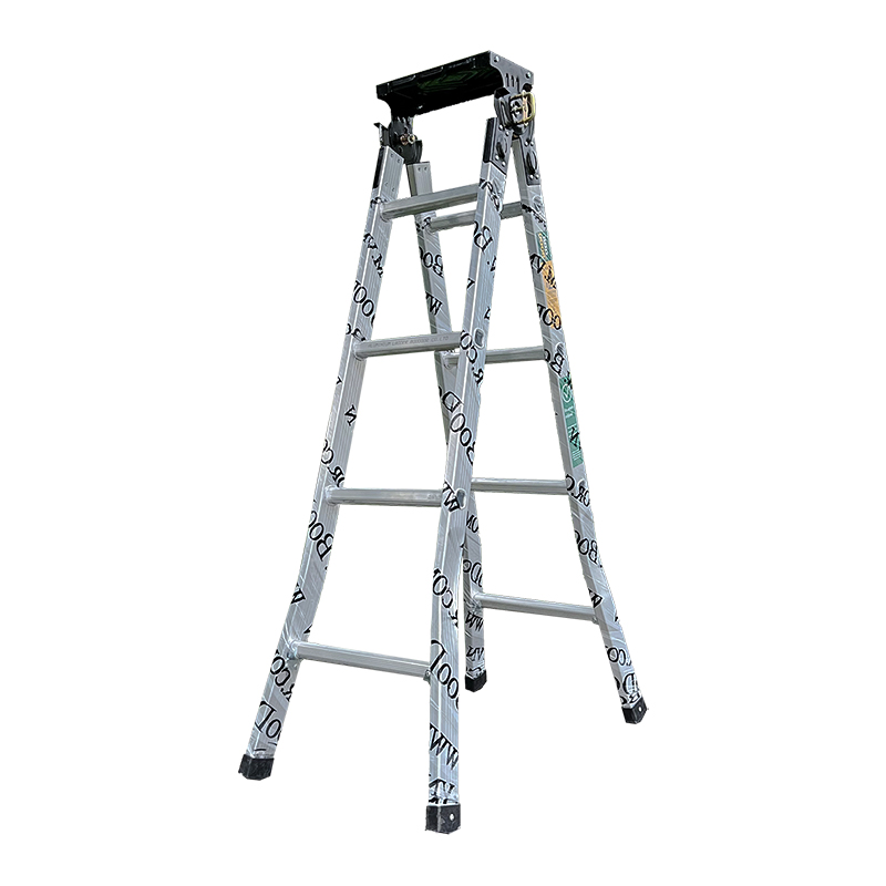 Thang nhôm chữ A 1,5m BooDoor HM15 hộp mâm trắng