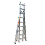 Thang nhôm chữ A Poongsan PS-49 17 bậc, chân bọc cao su