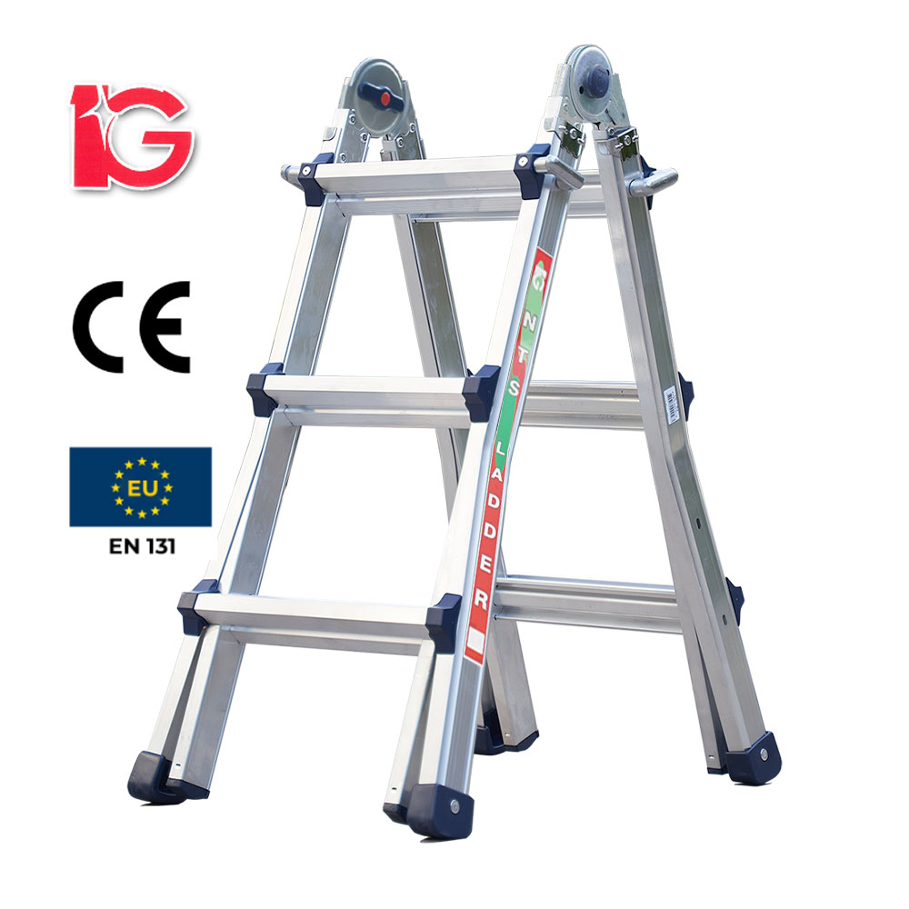 Thang nhôm rút chữ A IG NTS-43 Hàn Quốc dạng chữ A