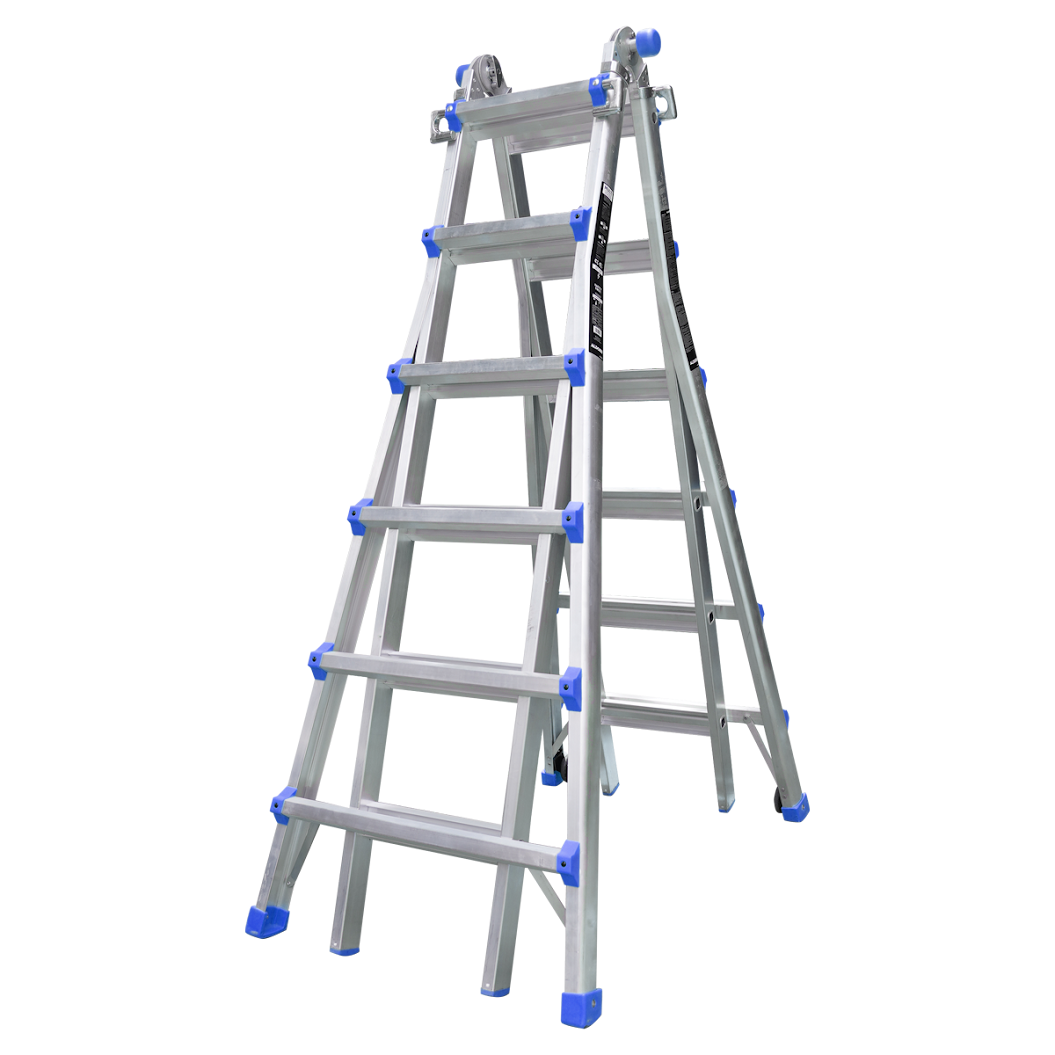 Thang nhôm rút lồng đa năng 5,3m Nikawa NKE-45 có bánh xe