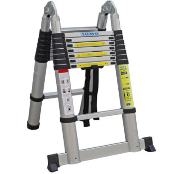 Thang nhôm rút đôi 5m Sumo ADT808B dạng chữ A