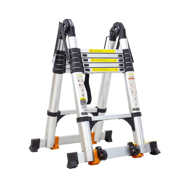 Thang nhôm rút chữ A 1,9m Sumika SK380D NEW mở dạng chữ A