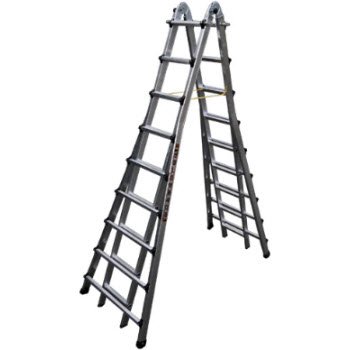 Thang nhôm rút đa năng Shin Yang SY-409 chữ A cao gần 5 m